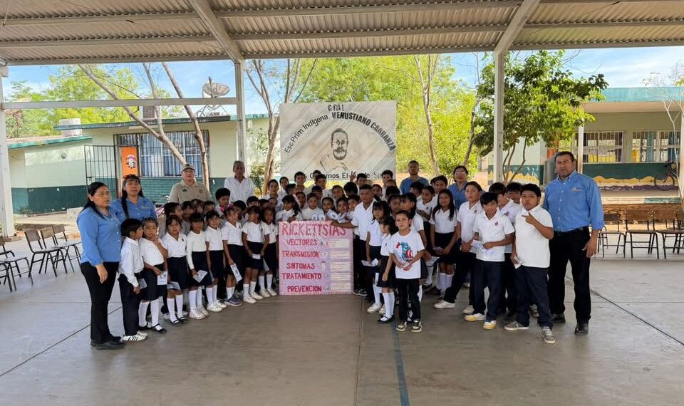 Trabajan en prevención de la rickettsia durante la Semana Nacional de Salud Pública 2026 en El Fuerte