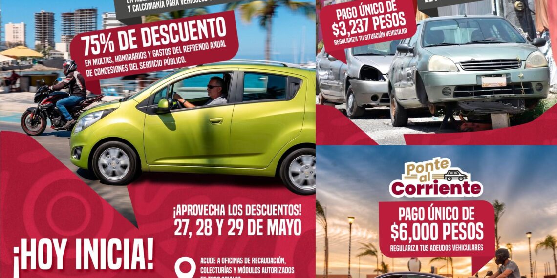 Hoy inician descuentos y programas de regularización vehicular del SATES