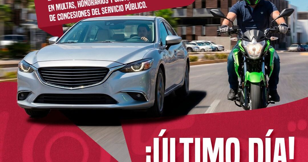 Hoy último día de descuentos y programas de regularización vehicular del SATES