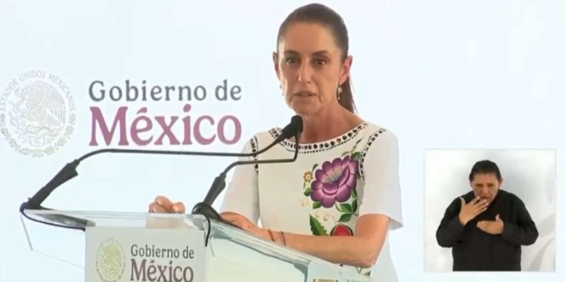Ningún gobierno extranjero ni los corruptos de antes le van a arrebatar la transformación al pueblo de México: Presidenta Claudia Sheinbaum desde Yucatán