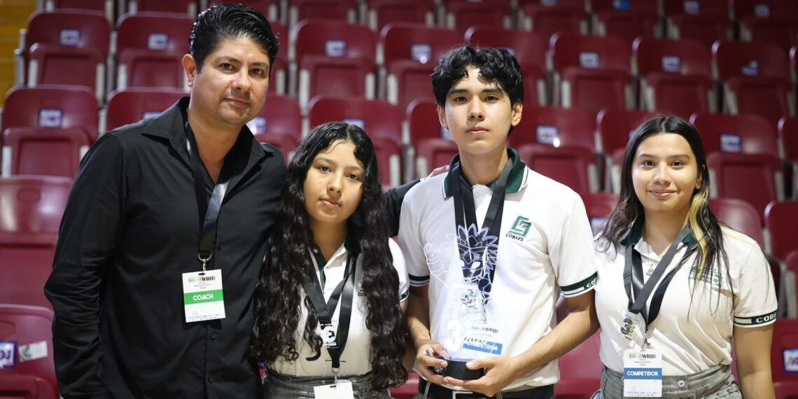 Alumnos de COBAES conquistan primeros lugares nacionales en robótica y llevarán talento sinaloense a China, Estados Unidos y Cancún