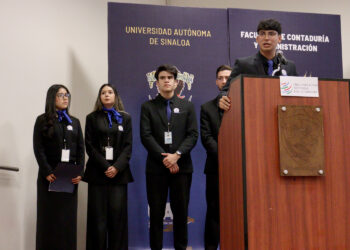 Estudiantes de Negocios y Comercio Internacional de la UAS participan en simulacro de negociación global; recrean Conferencia Ministerial de la OMC