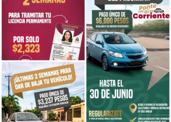 “Aprovecha los últimos 15 días de los programas de regularización vehicular y Licencia Permanente”