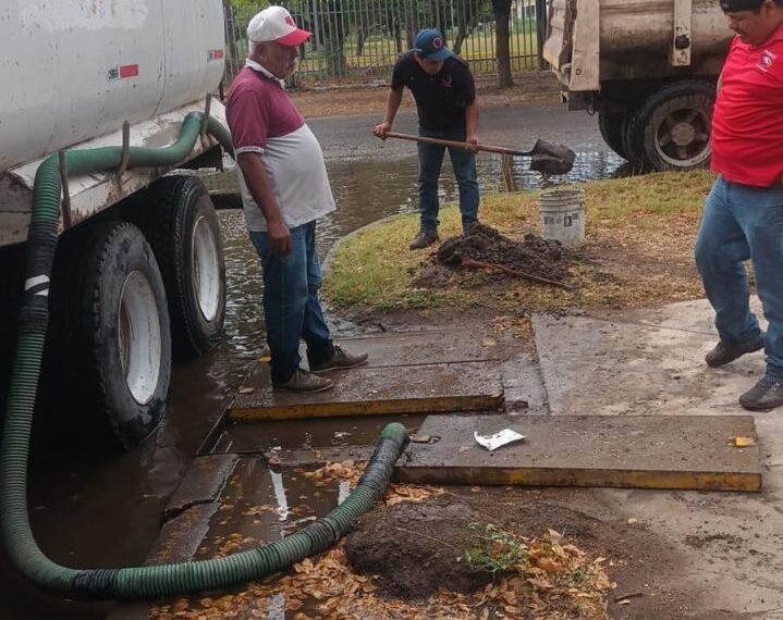 Mantenimiento, limpieza y desazolve del Dren Juárez dio buenos resultados en la lluvia de este lunes