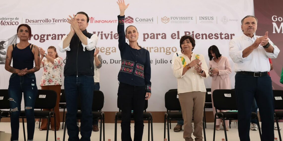 11.5 Millones de familias tendrán el derecho a la vivienda: Presidenta Claudia Sheinbaum encabeza Programa de Vivienda para el Bienestar en Gómez Palacio, Durango
