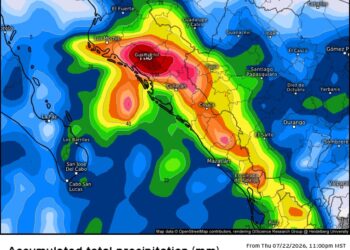 Prevé Protección Civil Sinaloa incremento de lluvias de fuertes a intensas durante el fin de semana