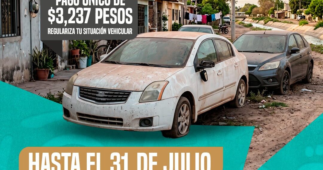 SATES recuerda que el 31 de julio concluye el Programa de Baja Definitiva de Vehículos en Desuso