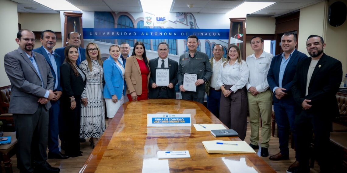 La UAS e IMSS-Bienestar firman convenio de colaboración en beneficio de los estudiantes y la comunidad; coordinan esfuerzos en salud, investigación y práctica profesional