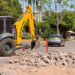 Avanza la rehabilitación de la calle Cinco de Mayo en la cabecera municipal de El Fuerte