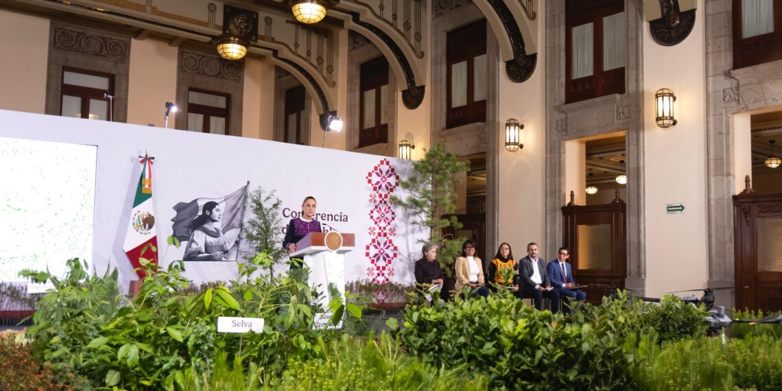Presidenta Claudia Sheinbaum presenta la Jornada Nacional de Reforestación 2026; se realizará el próximo domingo 9 de agosto y se plantarán 6.6 millones de árboles y plantas