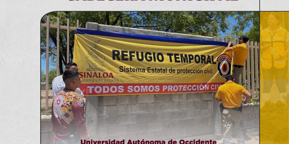 Protección Civil El Fuerte invita a la población a ubicar los refugios temporales durante la temporada de lluvias