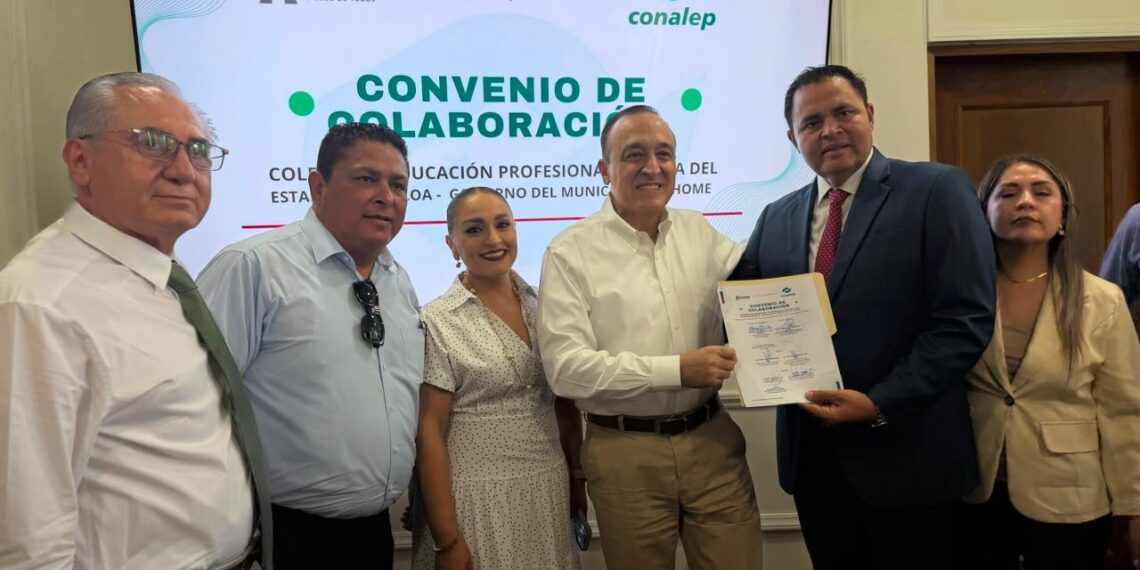 Gobierno Municipal y CONALEP Sinaloa firman convenio de colaboración