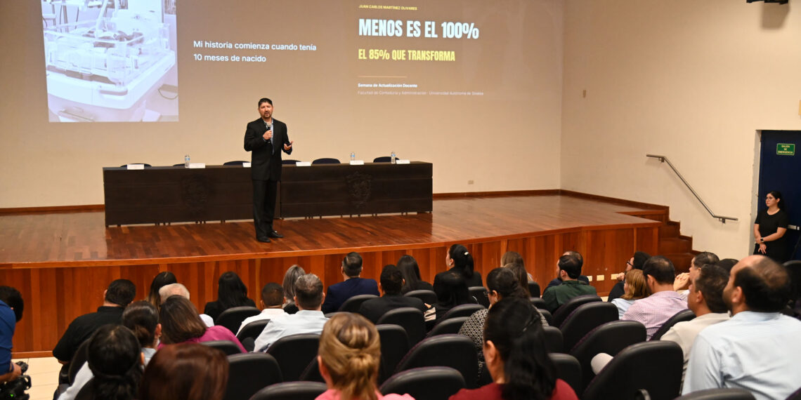 Con 23 actividades y 282 profesores, Inaugura la Facultad de Contaduría y Administración de la UAS la 38 Semana de Actualización Docente, Disciplinar y Administrativa