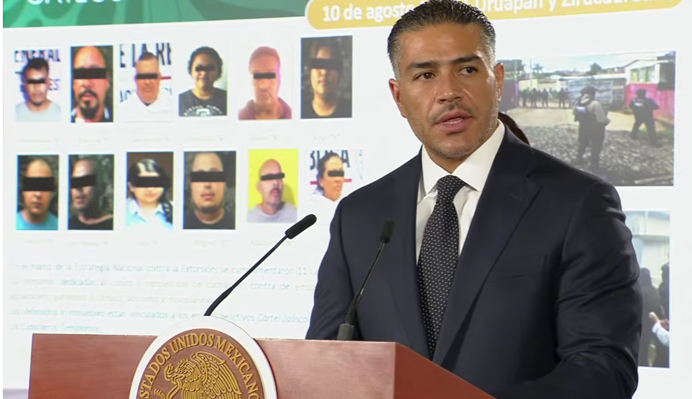 García Harfuch: Plan Michoacán suma 950 detenidos