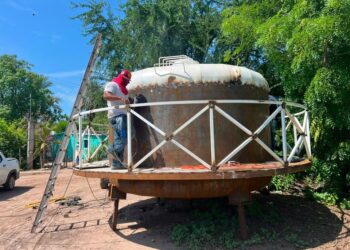 Más agua y mejor servicio: Gobierno de El Fuerte avanza tanque elevado en Boca de Arroyo