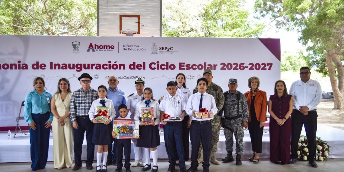Más de 80 mil estudiantes de nivel básico inician el ciclo escolar 2026-2027 en Ahome