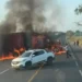 Se registran narcobloqueos en Michoacán; Sheinbaum confirma operativo por objetivo prioritario