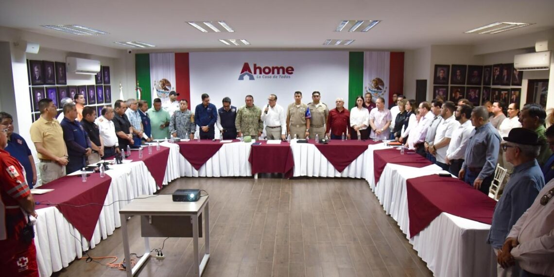 Consejo Municipal de Protección Civil se declara en sesión permanente ante huracán Polo