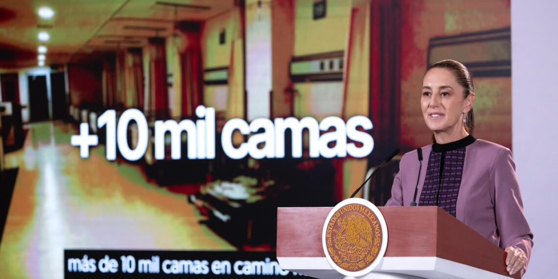 En 12 años se construirán 12 mil camas nuevas de hospital, el doble que en el periodo neoliberal; estamos revirtiendo 36 años de abandono: Presidenta Claudia Sheinbaum