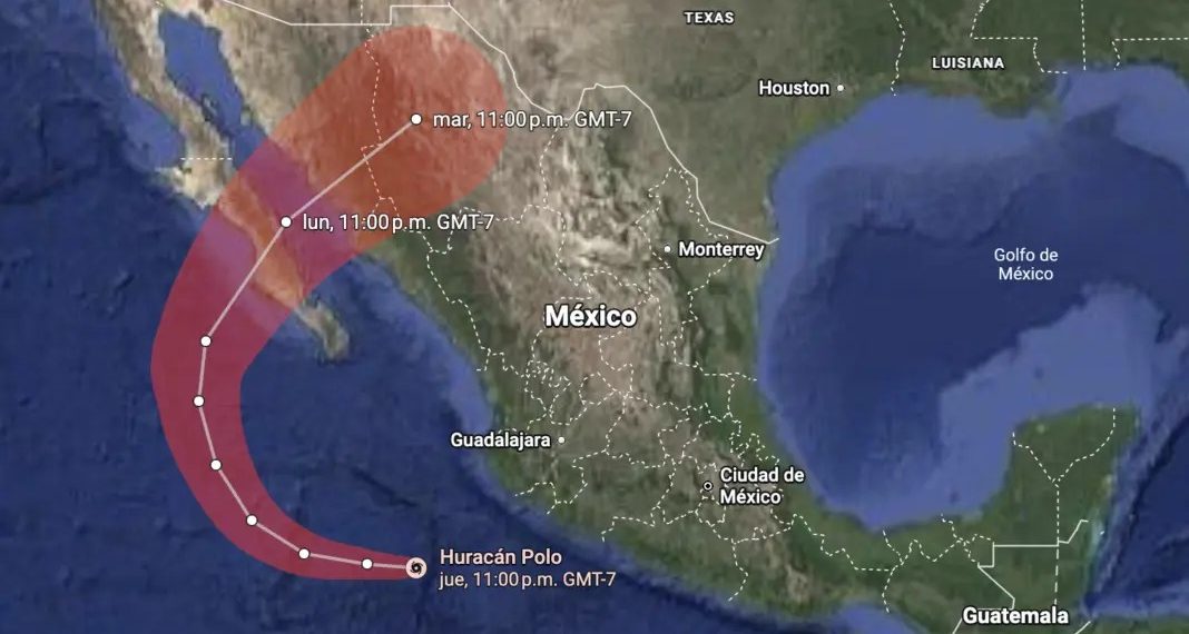 SE SENTIRÁ CON MAYOR FUERZA HURACÁN “POLO” ENTRE DOMINGO Y LUNES EN EL NORTE DE SINALOA