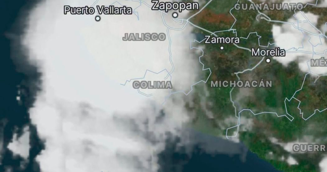 Impacta intenso núcleo de tormenta entre Jalisco y Colima; se prevén precipitaciones para Sinaloa