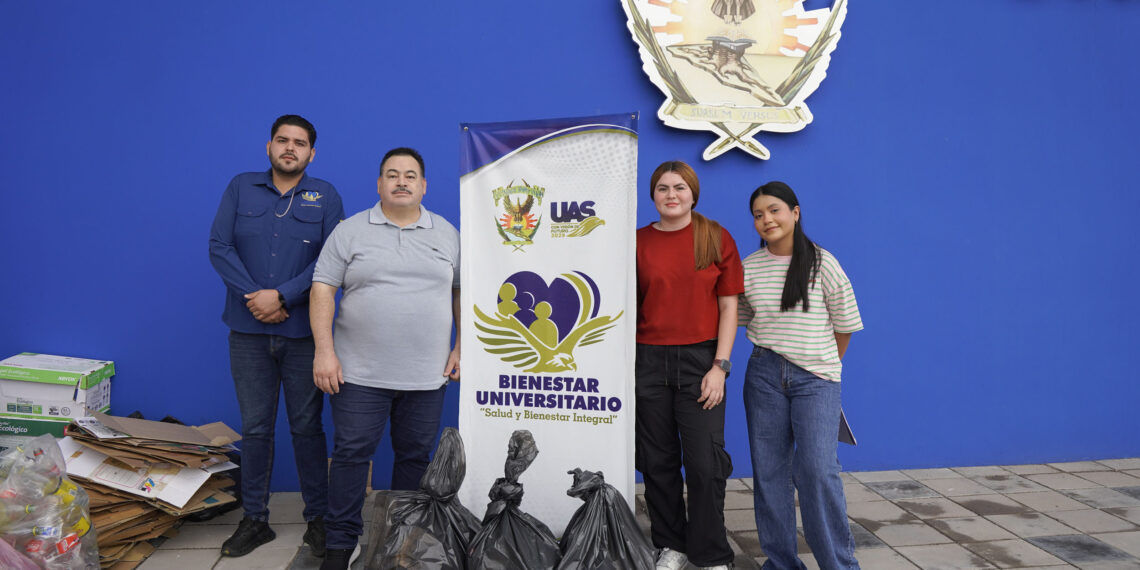 Promueve Bienestar Universitario la cultura del reciclaje y el cuidado ambiental en el Campus Rafael Buelna a través de jornadas permanentes de recolección de materiales reutilizables