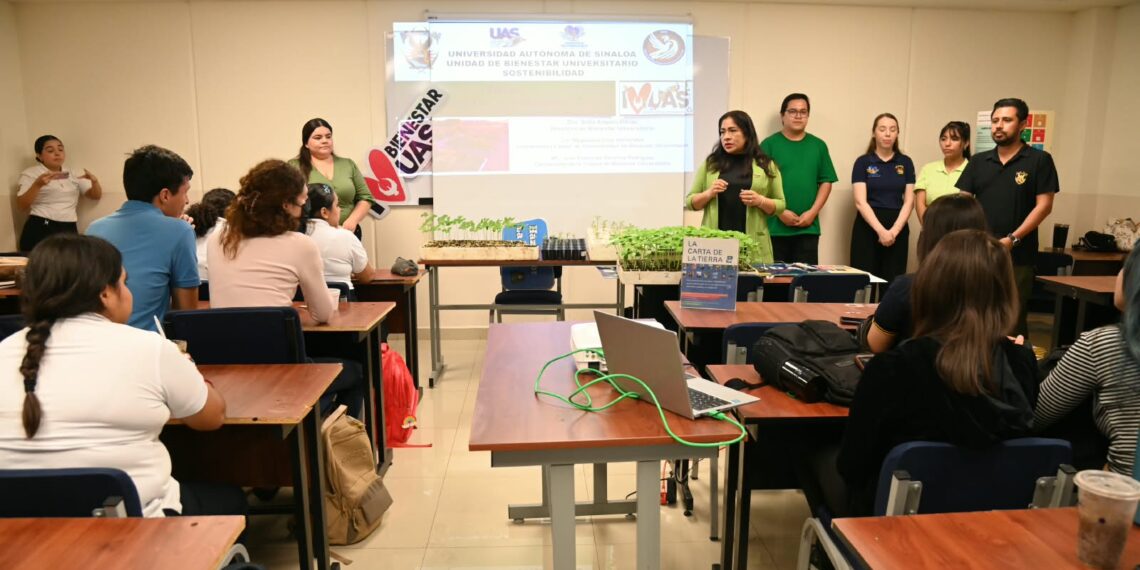 Lleva la UAS taller de “Huertos sustentables” a la Facultad de Trabajo Social para promover la educación ambiental y el autocultivo orgánico en Sinaloa