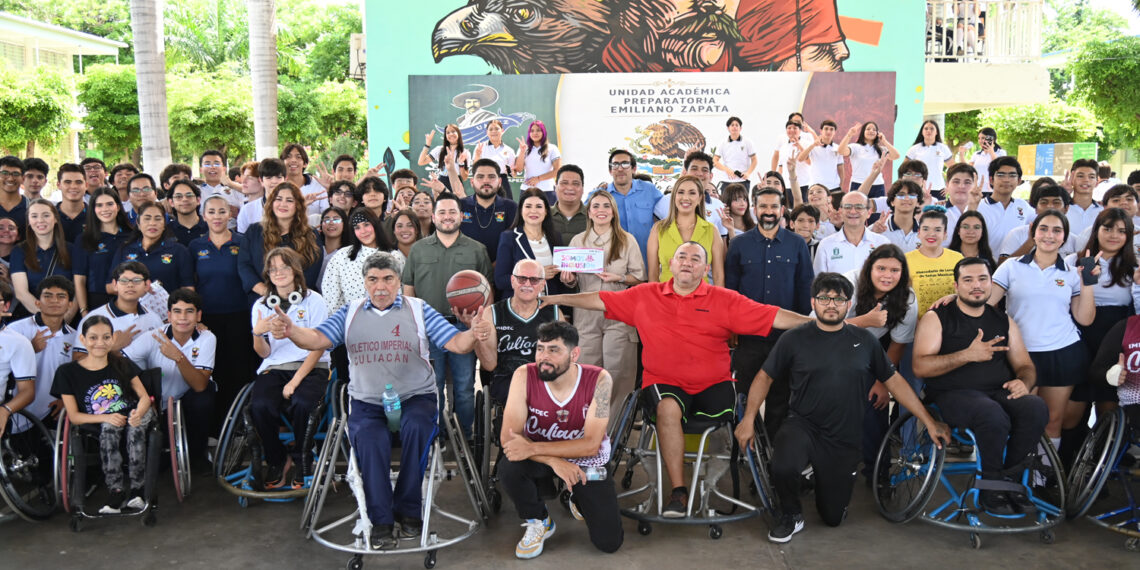 Bienestar Universitario y el Ayuntamiento de Culiacán ponen en marcha el programa “Somos Inclusión” en la Preparatoria Emiliano Zapata con exhibición de deporte adaptado