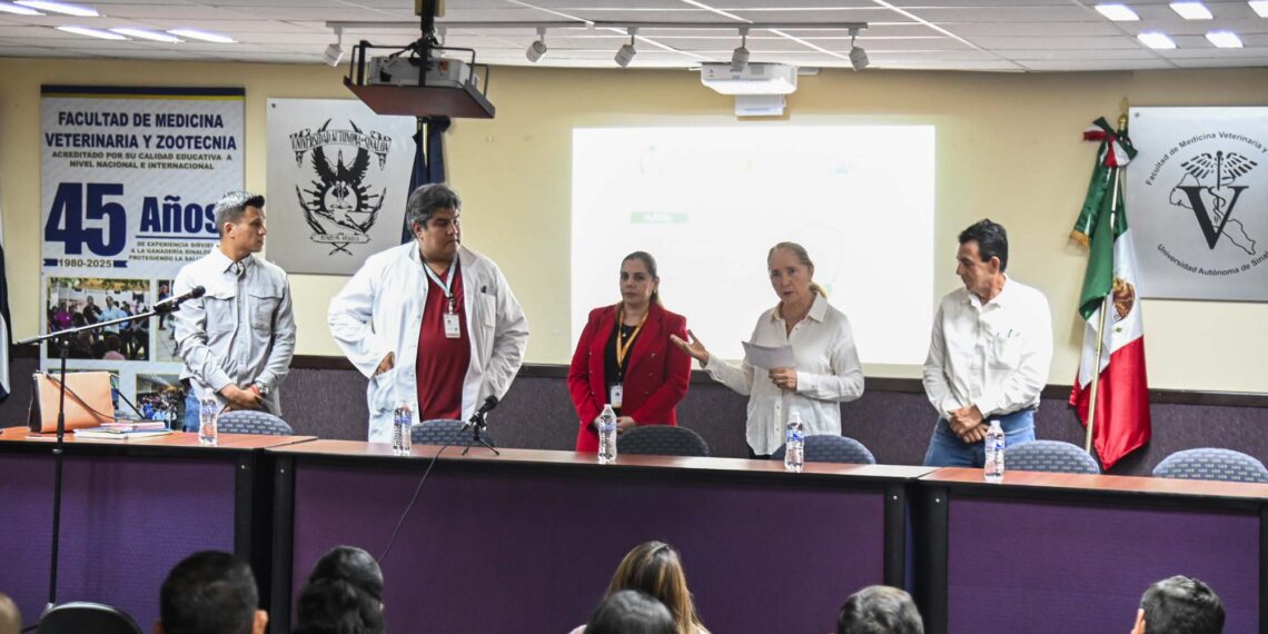 A través de la UBU y en coordinación con el IMSS, la UAS promueve hábitos saludables y medidas preventivas en la Facultad de Medicina Veterinaria y Zootecnia