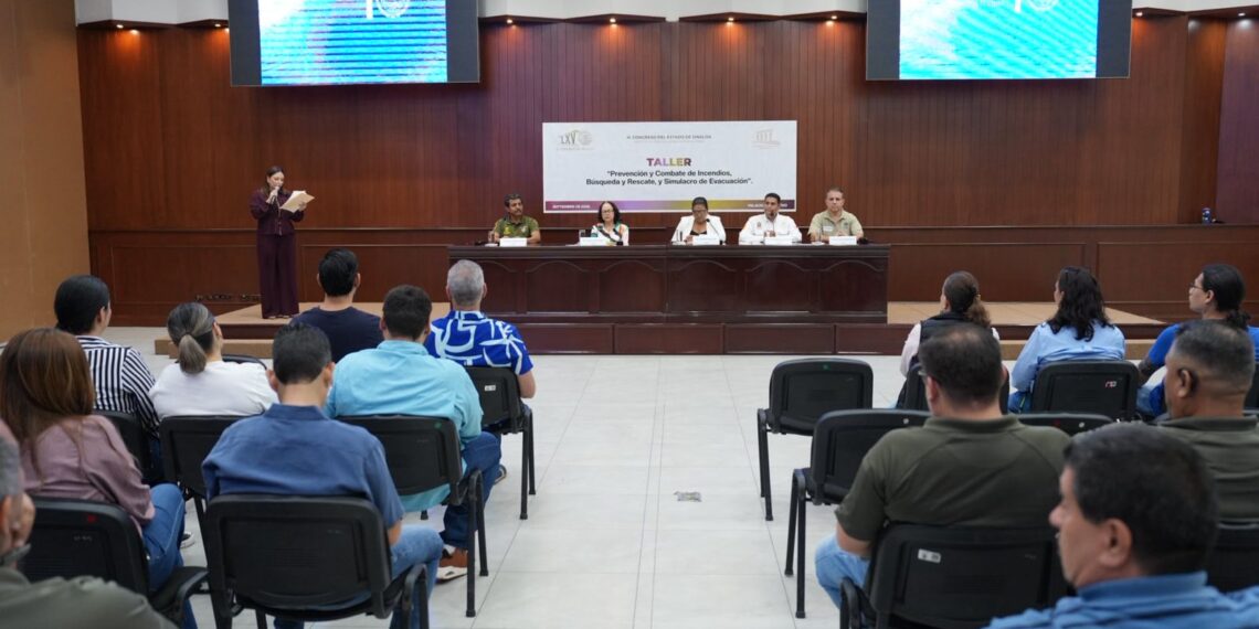 Capacita Congreso de Sinaloa a su Unidad Interna de Protección Civil en prevención y atención de emergencias