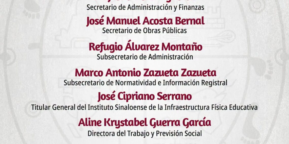 Anuncia la Gobernadora de Sinaloa, Graciela Domínguez, seis nombramientos en el gabinete