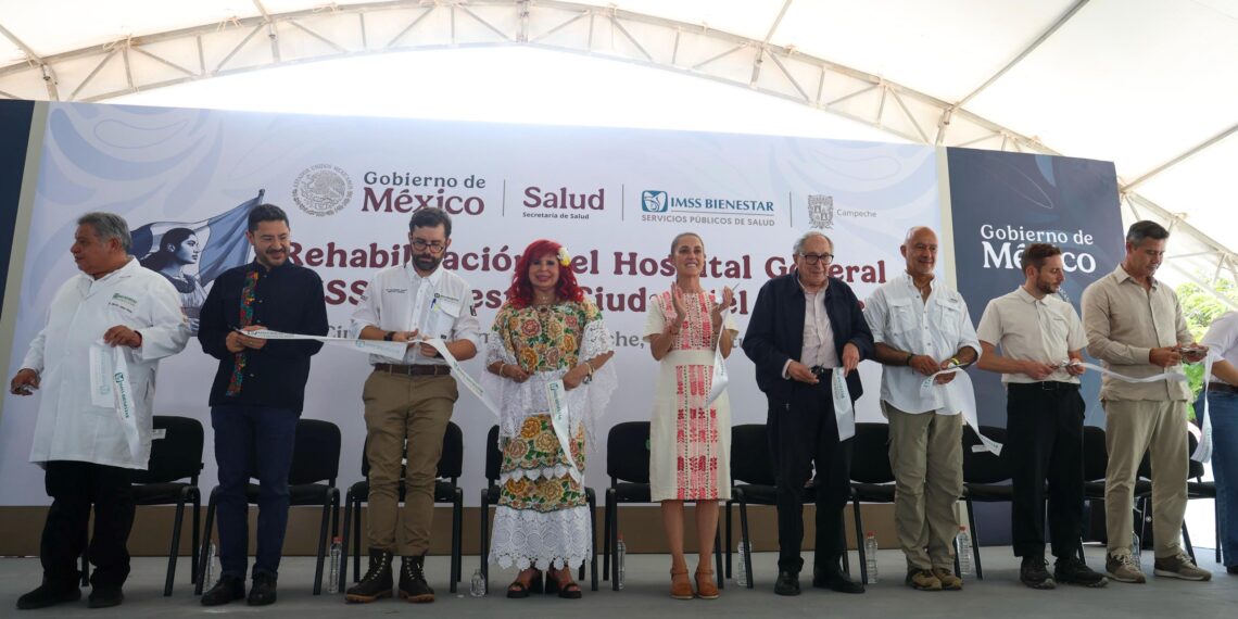 Vamos por el camino correcto: Presidenta Claudia Sheinbaum entrega rehabilitación del hospital general del IMSS Bienestar en Ciudad del Carmen, Campeche