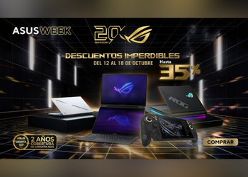ASUS Week 2026: laptops con descuentos de hasta 36% del 12 al 18 de octubre