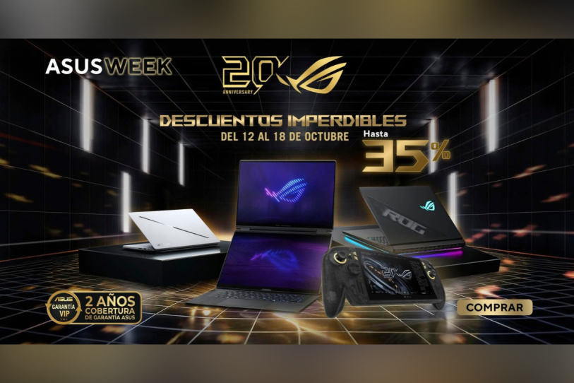 ASUS Week 2026: laptops con descuentos de hasta 36% del 12 al 18 de octubre
