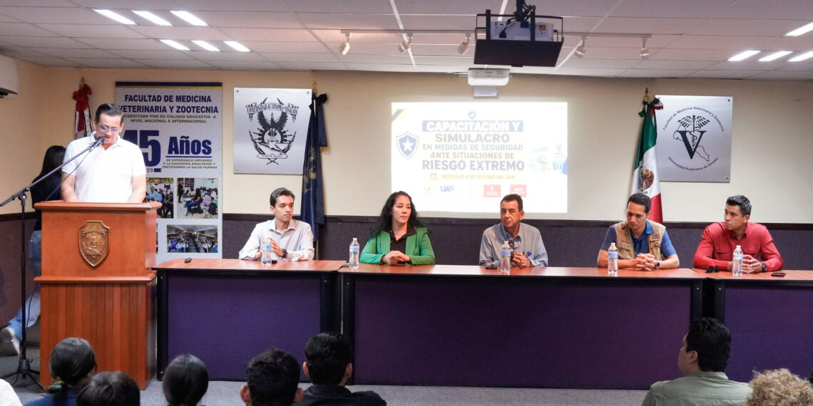 ¡Alianza estratégica! Cultura de la prevención en la UAS: capacitan a la Facultad de Medicina Veterinaria y Zootecnia en el manejo de crisis e inseguridad