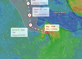 Tormenta Simon se fortalece en el Pacífico; prevén impacto como huracán