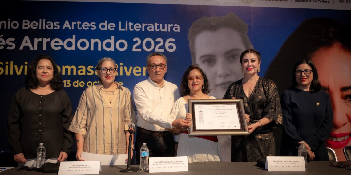 La UAS refrenda su compromiso con la cultura y las letras mexicanas al entregar el Premio Bellas Artes de Literatura Inés Arredondo 2026 a Silvia Tomasa Rivera