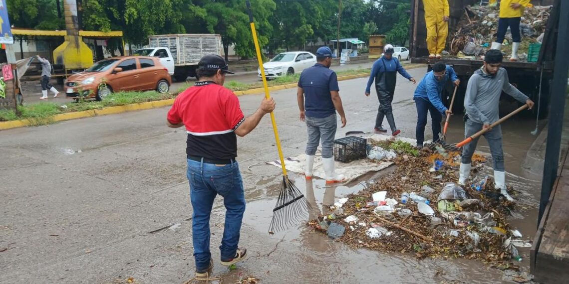 Cerca de 3 toneladas de basura recolectan hoy cuadrillas de Servicios Públicos en alcantarillas