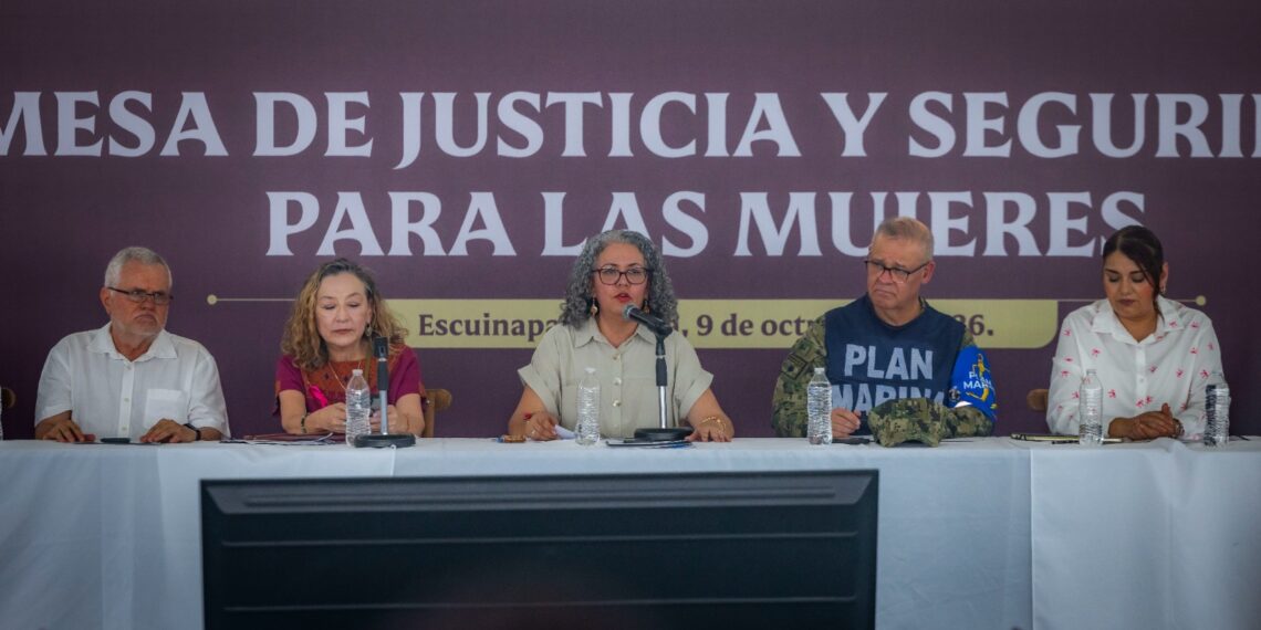 Preside Gobernadora Graciela Domínguez Mesa de Justicia y Seguridad para las Mujeres en Escuinapa