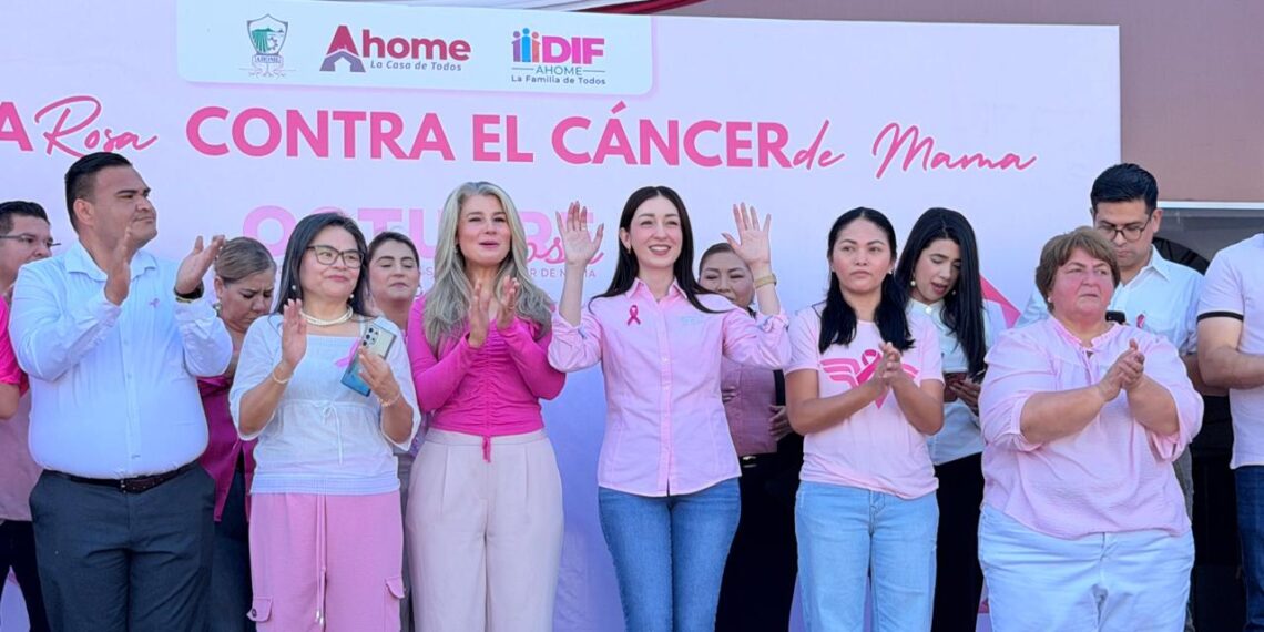 DIF Ahome realiza Marcha Rosa 2026 y llama a priorizar la detección oportuna del cáncer de mama