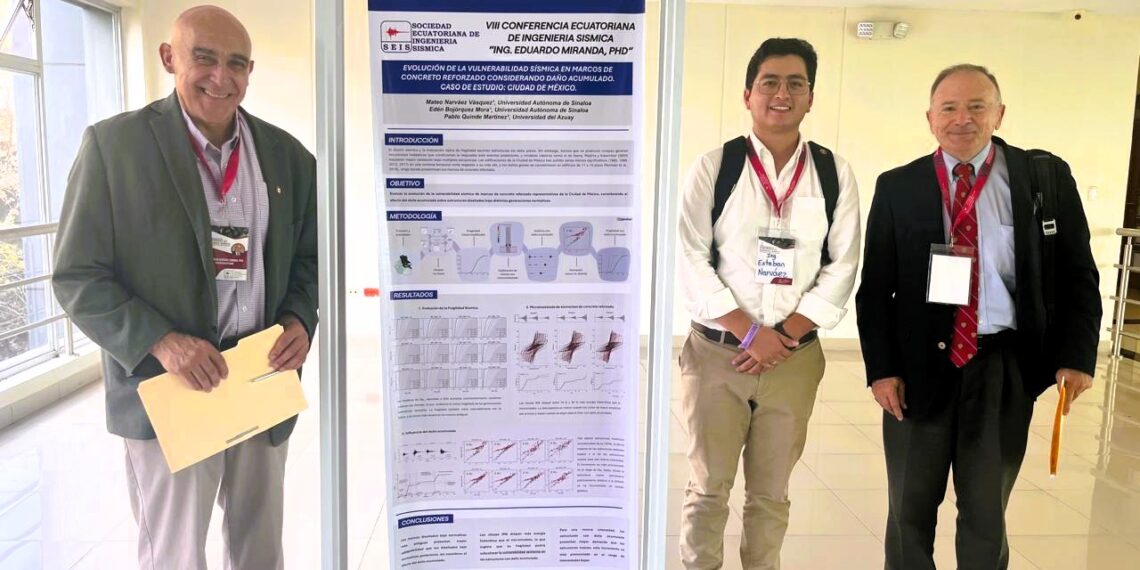 Pone en alto a la UAS: Mateo Narváez gana certamen en Ecuador con proyecto de vulnerabilidad estructural y representará a la casa de estudios en el Congreso Mundial de Canadá 2028