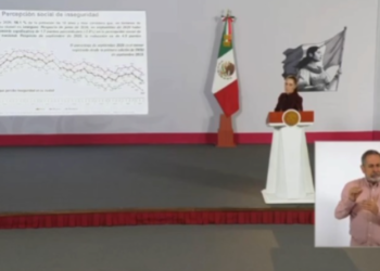 Presidenta Claudia Sheinbaum destaca nivel más bajo en 13 años de la percepción de inseguridad