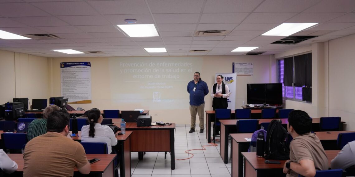 La UAS y el IMSS unen esfuerzos en la Facultad de Enfermería para promover entornos laborales saludables y prevenir enfermedades en el personal universitario
